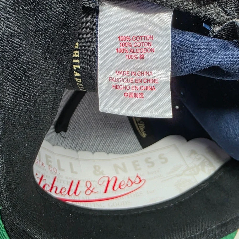 Mitchell & Ness Boston Red Sox MLB Snapback Hat‎ Cap 3D Logo Spell Out Navy/Red